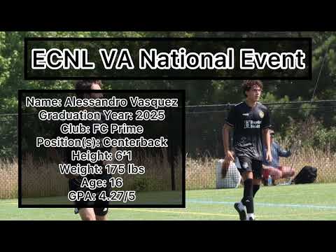 ECNL Virginia National Event - 2024 - Alessandro Vasquez