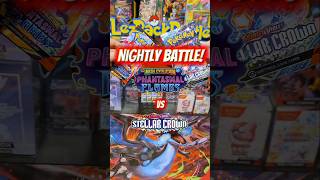 Nightly Battle: Phantasmal Flames vs. Stellar Crown! #pokemon #shorts #packbattle #algorithm