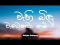 Wahi Bindu Watenavanam වැහි බිඳු වැටෙනවානම් Dinesh Gamage Lyrics