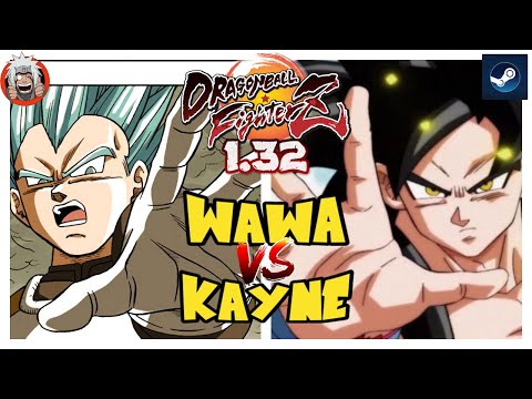 DBFZ Wawa vs Kayne (GogetaSS4, GokuGT, GokuUI) Vs (VegetaSSB, GokuGT, A18)