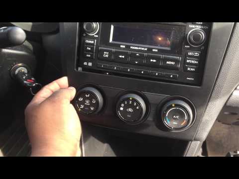 2014 Subaru Impreza radio dash removel.
