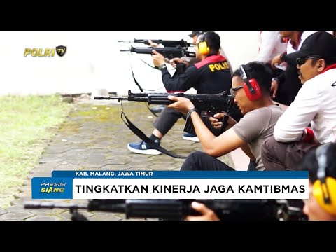 TINGKATKAN KEMAMPUAN ANGGOTA, POLRES MALANG GELAR LATIHAN MENEMBAK