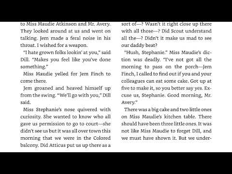 To Kill a Mockingbird - Chapter 22