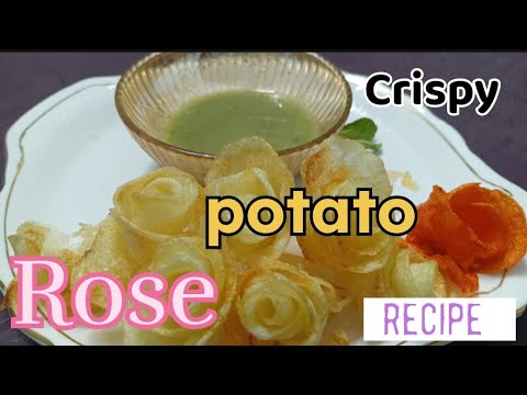 Crispy fried potato rose flower recipe| #shorts #tastyfood #trending #viral @Tastewithshaheena