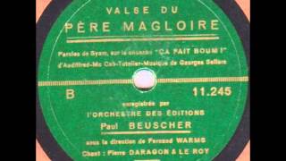 publicité pour Le père Magloire valse 1939