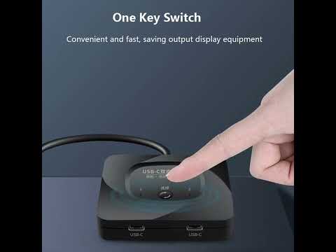UltraLink 8K USB-C Pro Switch 2 in1 Bi-Directional Type C Display & Data Selector with 100W PD