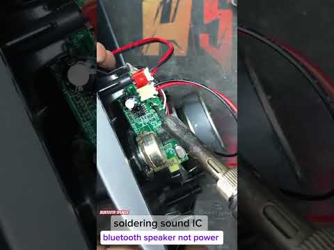 bluetooth speaker no power repair sound ic repair #bluetooth #speaker #nopower #repiring #gajets