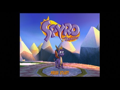 Spyro the Dragon - PS1 - Full Playthrough (Blind, 120%)