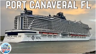 Rain, Wind & Cruise Ship Chaos! Port Canaveral Live Stream Highlights
