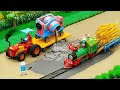 Diy Tractor Making Road With Concrete Mixer Machine Science Project TinyMushroomDIY​