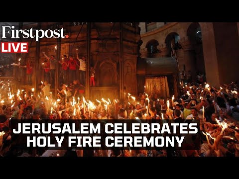 LIVE: Worshippers Celebrate Holy Fire Ceremony at the Holy Sepulchre in Jerusalem