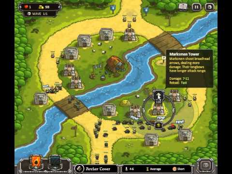 Kingdom Rush - Twin Rivers (Level 4) - Iron Challenge - normal difficulty