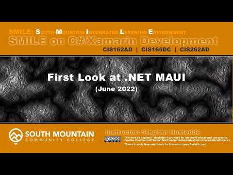 C# Cohort 08A - .NET MAUI: First Look