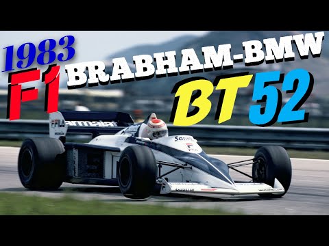 Vintage F1: Brabham BMW BT52 1983 | Turbo Engine Sound on Track & Garage Setup