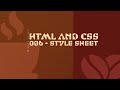 HTML and CSS