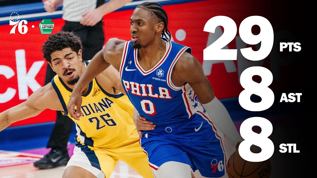 Tyrese Maxey Records a CAREER-HIGH 8 STEALS