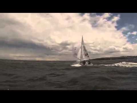 Swiss 470 Team Brauchli/Hausser, windy training day in Santander