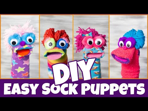 How to Make Sock Puppets | Fast and Easy DIY | Fun Sock Creations