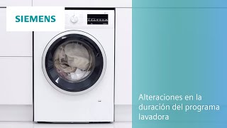 Siemens ¿El programa de la lavadora dura más de lo normal o no termina? anuncio