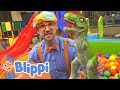Blippi Visits An Indoor Playground Blippi Educational Kids Videos