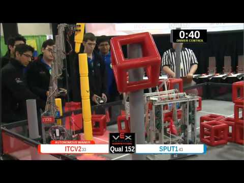 2015 VEXU Q152 - ITCV2 vs SPUT1 - 50 to 49-Division Div-VEX U-VEX Worlds 2015