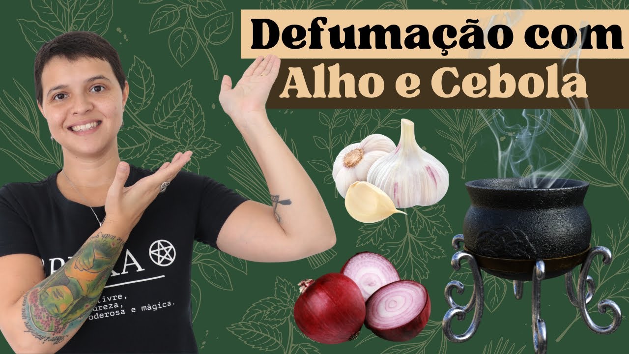 Como fazer uma Defumação para Limpeza Proteção com casca de Alho e Cebola - Bruxaria e Magia Natural