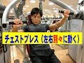 チェストプレス（グリップが別々に動く）【糸井トレーナー】