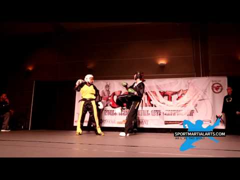 Ashlee Grant v Robyn Lebuffe - Women's Sparring Grand Championship - 2014 Compete Nationals