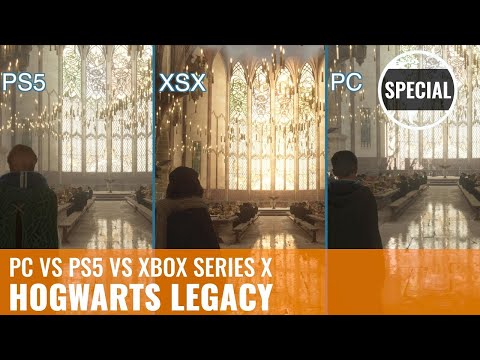 Hogwarts Legacy im Technikvergleich: PC vs PS5 vs Xbox Series X (4K, Raytracing, German)