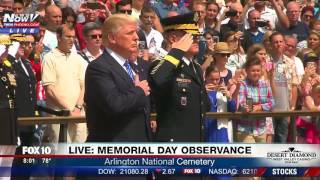 WATCH: President Trump At The Tomb of the Unknown Soldier (FNN)
