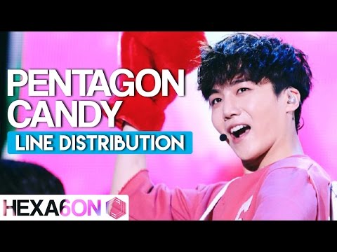 Pentagon - Candy Line Distribution (Color Coded) Idol Cover Project