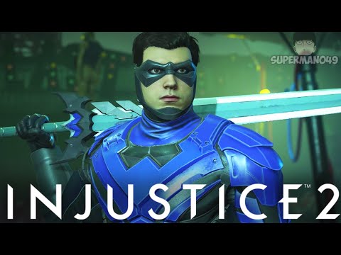 The RARE Nightwing Staff Of Grayson! - Injustice 2: "Robin" Battle Simulator On Very Hard