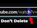 DON T DELETE The H In Watch On Any Youtube Link
