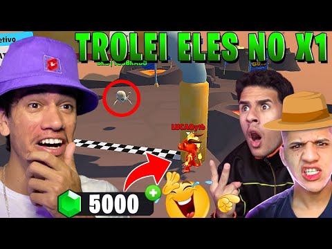I TROLLED THEM IN THIS X1 ON STUMBLE GUYS WORTH 5 THOUSAND GEMS!