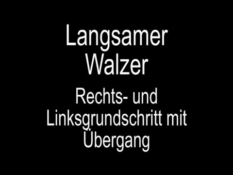 Langsamer Walzer Rechts- und Linksgrundschritt mit Übergang - Medaillenstufe 2