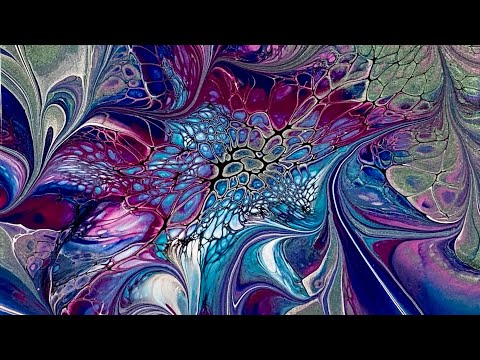 (1086) Bloom Technique Modified, Successful Recipe, Acrylic Paint Pouring