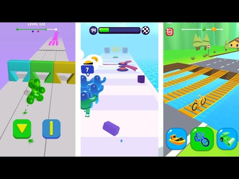 Blob shifter 3d vs join blob clash 3d vs shape shifting race mode on part 1