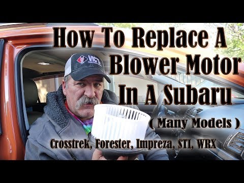 How To Replace Your Blower Motor In A Subaru (Many Models 2012-2019)