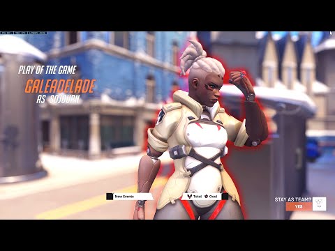 Gale DPS Main Sojourn Gameplay - POTG! [ Overwatch 2 PVP Beta ]