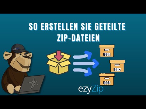 So erstellen Sie geteilte ZIP-Dateien online