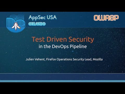 Image thumbnail for talk Test Driven Security in the DevOps pipeline