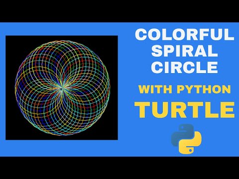 Python Turtle Circle Spiral Code