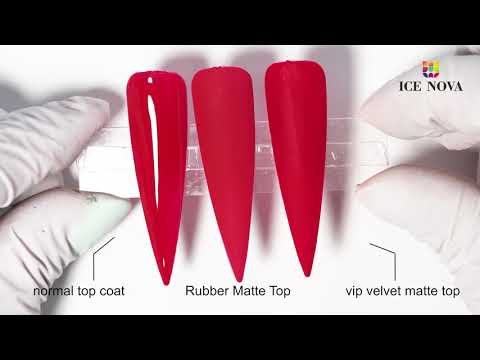 the different between Normal TOP COAT,MATTE TOP COAT AND VELVET TOP