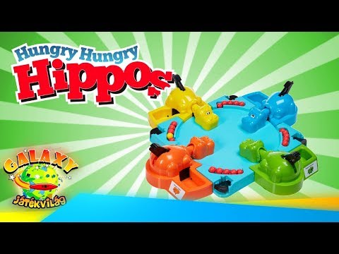 Hami Nyami Vízilovak - Hungry Hippos Társasjáték Teszt - Galaxy Játékvilág