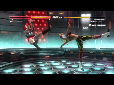 DOA5U Replay 576: ayane-kagero(Tina) vs FFF_Online(Lisa)