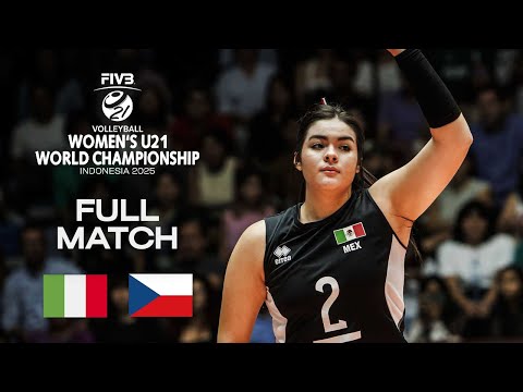 Italy vs. Czechia - Pool C | Women's U21 World Champs 2025 - Full Match