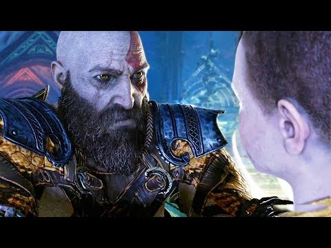 GOD OF WAR - Kratos gifts his knife to Atreus (full scene) (God of War 4 best moments)