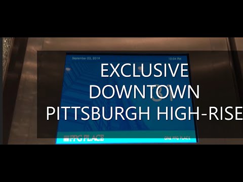 EXCLUSIVE - High-speed Schindler (Haughton) PORT elevators - 1 PPG Place - Downtown, Pittsburgh, PA