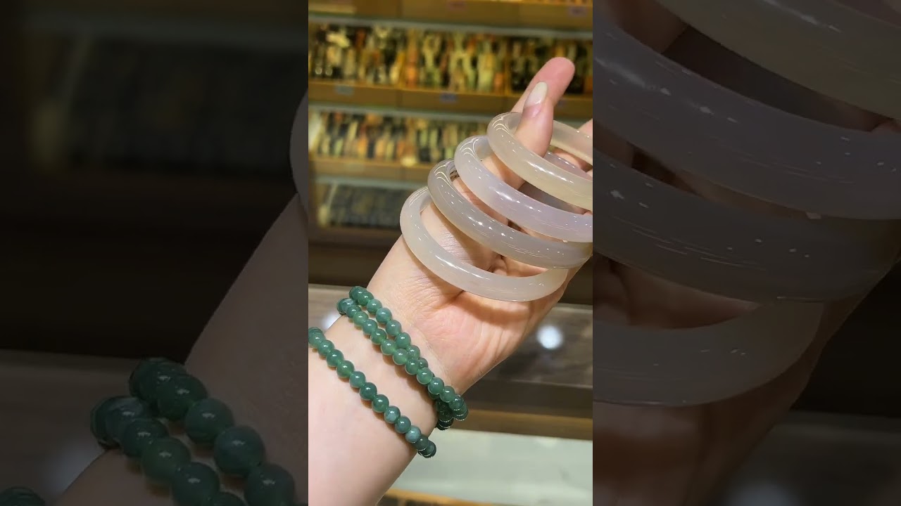 Vòng Mã Não Trắng #jewelry