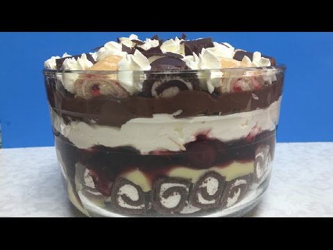 Swiss Roll Trifle Video Recipe from Bhavna's Kitchen